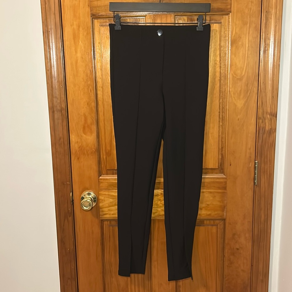 NWOT Zara Point Seam Split Hem Fitted Pants